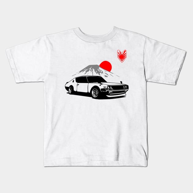 Datsun 240z Rising sun Kids T-Shirt by Tuner Society SA